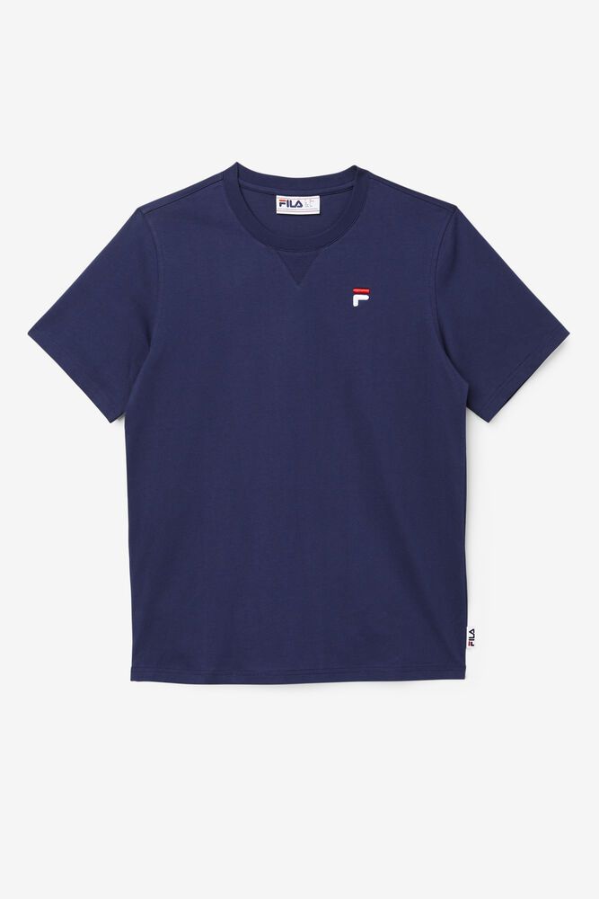 Fila Derion T-Shirt Navy - Womens - 78926NUYM